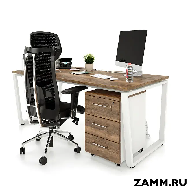 Тумба мобильная ZAMM. 3 ящика с центральным замком (Ш:410, Г:500, В:613)
